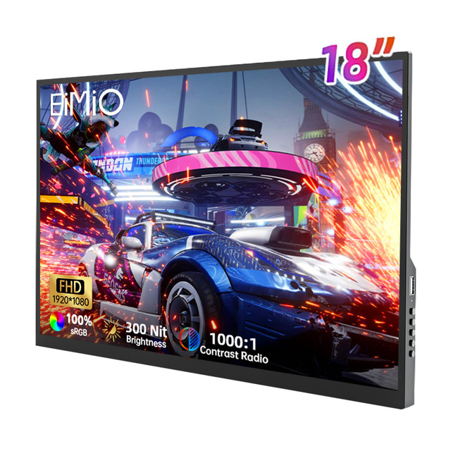 EIMIO Portable Monitor IPS 1080p 100Hz 6ms Response 178 Viewing Angle Type-C Mini LED Monitor 100% SRGB Phone PC Laptop OEM