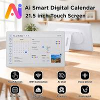 Kalender Pintar 21,5 Inci untuk Keluarga, Layar Sentuh Interaktif AI, Android 15, WiFi 5, MP4/MP3, 32GB, Tampilan Dinding