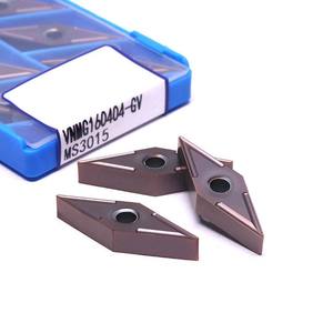 เม็ดมีดคาร์ไบด์สำหรับกลึง CNC รุ่น DL VNMG160404 - Product Image 1