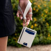 Porte-cartes personnalisé avec poche zippée en cuir PU, porte-cartes de crédit, porte-monnaie