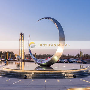 M60 Scultura Moderna in Acciaio Inox Lucidato per Esterni, Statua Astratta in Metallo per <span class=keywords><strong>Villa</strong></span>, Fornitore - Product Image 3