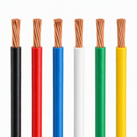 Cable de Construcción THHN THWN-2 600V con Aislamiento de PVC y Nylon, Cobre Trenzado, Calibre 14AWG-1/0 90 ° C Seco 75 ° Bandeja Portacables Ignífuga para Ambientes Húmedos