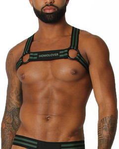 Harnais de corps supérieur pour <span class=keywords><strong>homme</strong></span>, design de luxe, en polyester et élasthanne de haute qualité, avec sangle élastique, style crop, <span class=keywords><strong>sexy</strong></span>, autoportant - Product Image 4