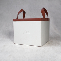 Boîte de rangement en cuir personnalisée en usine Boîte de rangement pour décor à la maison Panier de rangement en cuir PU Panier de rangement pour vêtements