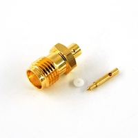 Câble coaxial RF RG405 semi-rigide 086'' étanche avec connecteur SMA femelle droit à polarité inversée