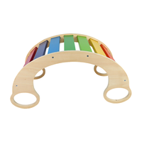 Arche d'escalade en bois arc-en-ciel, jouet d'escalade pour tout-petits, pour salle de jeux intérieure, jeu Montessori et développement de la motricité globale