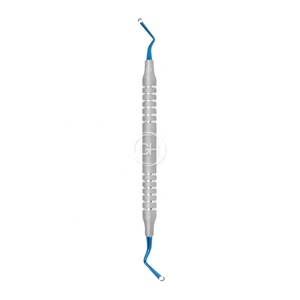 Gingival Retractor Blue Titanium Coated <b>Points</b> 3mm Double Ended Instruments With <b>Light</b> Weighted Hollow Handle - Product Image 1