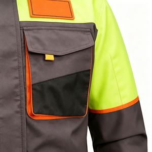 Custom Workwear Hi Vis Safety Clothing Men Reflective Safety Jackets Pants Set - Product Image 4
