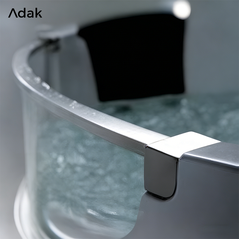 ORANGLES Freestanding Acrylic Triangle Hot Tub | Air Massage & Whirlpool Bathtub | Modern White Spa Design – orangles Qatar - detailed closeup view - illustrating benefits - Image 3 of 6 | created for all | Shop Freestanding Acrylic Triangle Hot Tub | Air Massage & Whirlpool Bathtub | Modern White Spa Design – orangles Qatar North Carolina | Free Shipping ORANGLES