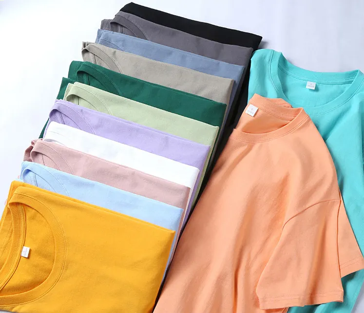 High Quality Low OEM 100% Cotton Custom Unisex Blank Plain T Shirts Plus Size Men'S T-Shirts