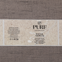Étiquettes autocollantes de Collection de douche de bain en argent brillant, impression de Logo personnalisé, vente en gros, 2023