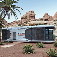 Haute qualité cadre en acier détachable moderne luxe minuscule Villa espace Capsule boutique entrepôt panneau sandwich conteneur maison