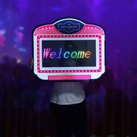 Présentoir de bouteilles VIP personnalisé pour bar et boîte de nuit, service de glorification, panneau d'affichage de message défilant LED avec inscription Joyeux anniversaire