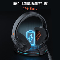 Casque de jeu sans fil NUBWO G06 avec ANC, double mode 2.4G+Bluetooth, dongle USB, circum-auriculaire pour PC/console