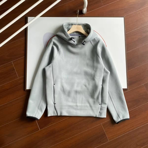 Material Original Personalizado KN Logo Tech Fleece Top 2pcs Designers Jaqueta e Calça Tira Reflexiva Laminado Homens De Borracha Tricô - Product Image 4