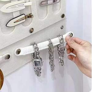 YY feutre suspendu support <span class=keywords><strong>de</strong></span> <span class=keywords><strong>bandeau</strong></span> personnalisé pince à cheveux organisateur support griffe pince cintre pour mur <span class=keywords><strong>de</strong></span> bureau à domicile - Product Image 6