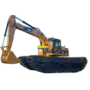 Excavatrice sur chenilles amphibie d'occasion 20 tonnes pour travaux aquatiques 320C 320C 320D 320B, type Swamp Buggy, avec moteur Caterpillar C6.4 ACERT 103KW 1.2m - Product Image 4