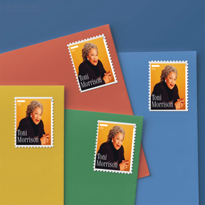 Album de <span class=keywords><strong>timbres</strong></span>-<span class=keywords><strong>poste</strong></span> et étiquettes de courrier supplémentaires 2023, édition spéciale Toni Morrison, pour collectionneurs, <span class=keywords><strong>en</strong></span> papier, pour bureau, avec <span class=keywords><strong>timbres</strong></span> permanents et étiquettes - Product Image 1