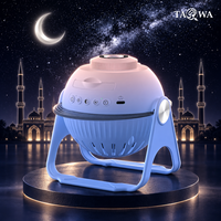 Lampe projecteur Coran avec haut-parleur Bluetooth et veilleuse pour la prière islamique à domicile – Cadeau idéal pour le Hajj et l'Omra