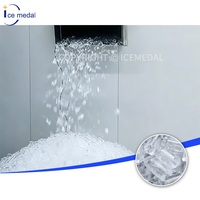 Machine à glace en tubes industrielle 20T 30T 60T par jour, ligne de production de glace en tubes de grande capacité pour usine de glace