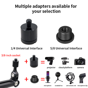 Soporte de Micrófono Corto y Resistente para Pedidos al por Mayor, Brazo de Micrófono Compacto para Escritorio con Protección de Mesa para Transmisión en Vivo - Product Image 5