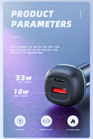 Cargador de Coche SUNDA, Superventas, PD de 123W, 3 Puertos USB C, Cargador Rápido para Teléfonos Móviles