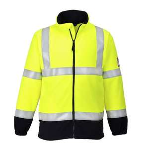 PORTWEST - FR31YERXXL Polaire jaune anti-flamme antistatique haute visibilité-EAN 5036108207343 FLAME RESISTANT WORKWEAR - Product Image 1