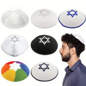 Casquette juive israélienne blanche personnalisée avec logo en relief, motif messianique, pour adultes, 100 % polyester, promotionnelle - Product Image 2