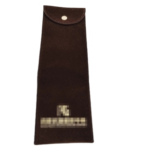 Custom Velvet Jewelry <b>Watch</b> Pouches - Square & <b>Rectangular</b> Brown Flocked Lining Bags (Size/Color MOQ) - Product Image 5
