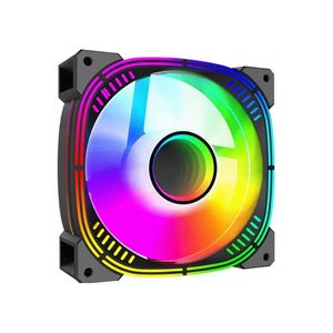 Ventilateur de boîtier ARGB 120 mm, ventilateurs de boîtier d'ordinateur silencieux PWM, refroidissement haute performance, ventilateur <span class=keywords><strong>CPU</strong></span> pour boîtier d'ordinateur - Product Image 6
