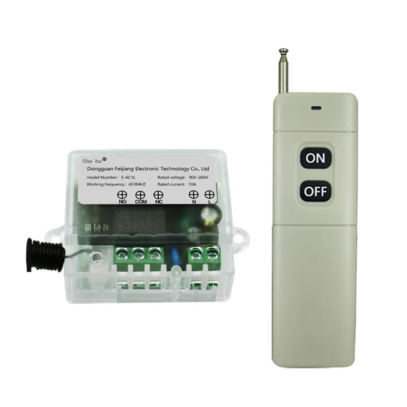 433MHz wireless remote control switch on/off 220v lamp1CH 10A wireless remote control power switch 240v
