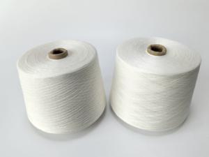 Fibre de fil de Polyester ignifuge de haute qualité 6S 40S anneau filé 6500 teneur en phosphore pour <span class=keywords><strong>la</strong></span> couture tissage tapis ignifuge - Product Image 2