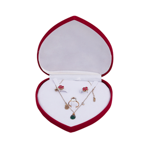 Custom Luxury Velvet Earring Necklace <strong>Jewellery</strong> Packaging Box <strong>Accessories</strong> - Product Image 1