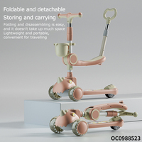Produits pour bébés, chariot pliable multifonctionnel, poussette-scooter 3 en 1 avec siège auto, vente en gros depuis la Chine