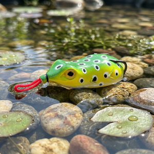 <span class=keywords><strong>กบ</strong></span>ตกปลาแบบไร้สายพานสำหรับน้ำใสแรงดันสูง รุ่น Snakehead Killer Frog Silent Topwater พร้อมตัวเบ็ดที่แข็งแรงเป็นพิเศษและตัวกบทำจาก<span class=keywords><strong>ยาง</strong></span>นิ่ม - Product Image 1