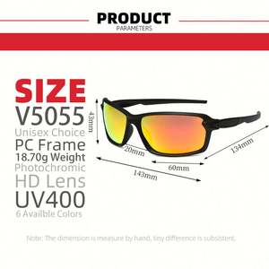 Gafas de Sol Deportivas Personalizadas al por Mayor con Logotipo, para Hombre y Mujer, Protección UV400, Polarizadas, para Conducir - Product Image 2