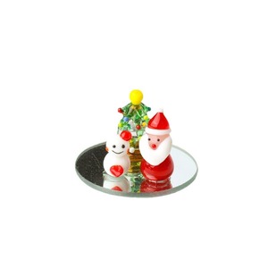 Ornements en verre de Noël du Père Noël et du bonhomme de neige, fabrication artisanale par soufflage de verre, marque LONGXIN, pour la décoration de <span class=keywords><strong>voiture</strong></span>, fabriqués en Chine. - Product Image 4
