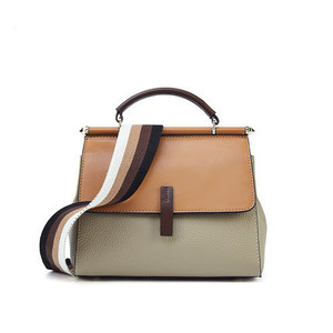 Sac panier en similicuir pour femme, porté épaule ou croisé, avec fermeture éclair, bandoulière amovible et doublure en soie - Product Image 2