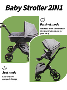 <span class=keywords><strong>Passeggino</strong></span> 2 in 1 con Seduta Reversibile, Portatile, Comodo, Carrozzina per Neonati e Bambini - Product Image 4