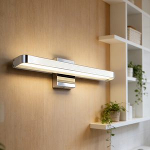 Lámpara de Pared LED para Baño, Estilo Americano, 18/24/36 Pulgadas, Moderna y Minimalista, para Espejo, Aplique de Pared Interior - Product Image 1