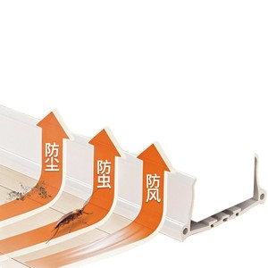 Door Bottom Sealing <b>Strip</b> <b>Rubber</b> Soundproof Windproof Insect Proof Thickened For Home Entrance Door - Product Image 5