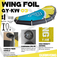 Hydrofoil en fibre de carbone pour le surf en eau ouverte, 7,5 m, portable et étanche pour le surf