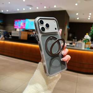 360 °   เคสโทรศัพท์แบบวงแหวนหมุนได้ สำหรับ iPhone 18 17 Pro Max 17 Air 16 Plus 15 14 13 12 Pro ป้องกันแรงกระแทก กันตก  ฝาหลังแข็ง - Product Image 4