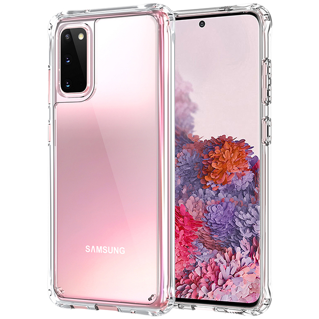 IVANHOE Clear Hard Acrylic Armor Case for Samsung S21 S20 FE S10e S10 S9 S8 Plus Note 8 9 10 20 Ultra Shockproof Back Cover