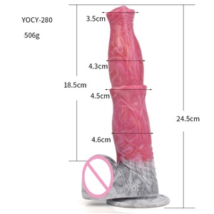 Free Sample YOCY-280 Pegasus Strong Suction Cup Silicone Masturbation Sex Toy Soft Plastic <b>Dildo</b> for Female - Product Image 6