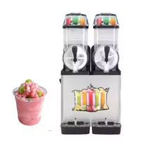 Machine électrique Ninja Slushie à 2 réservoirs en acier inoxydable Machine à boisson congelée Slushie Maker Commercial Ice Soft Drink