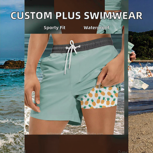 Shorts de Baño de Verano Personalizados de Alta Calidad, Cintura Media, Sublimados con Estampado de Leopardo, Secado Rápido, Talla Grande 3XL, Shorts de Playa para Hombre - Product Image 2