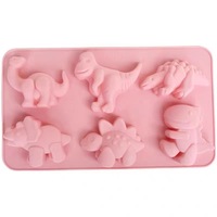 SHU XIN DIY Tropfform 1 Dinosaurier Silikon-Kuchenform Backwerkzeug Kerze Gips Puppe Nur Handwäsche Nötig Einweg Lebensmittelsicher