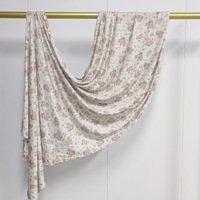 Voiles en jersey de coton imprimés numériquement, color block, respirants pour l'été, pour femmes musulmanes, usage quotidien et extérieur