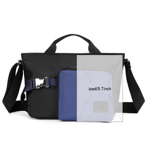 Sac messager vintage en nylon pour homme OEM avec décoration de lettres tendance, sacs à bandoulière - Product Image 6